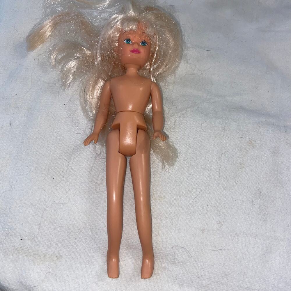 Vtg Katie Clone Fashion Doll 7 in Blonde Blue Eyes 1990s Articulated KidKore